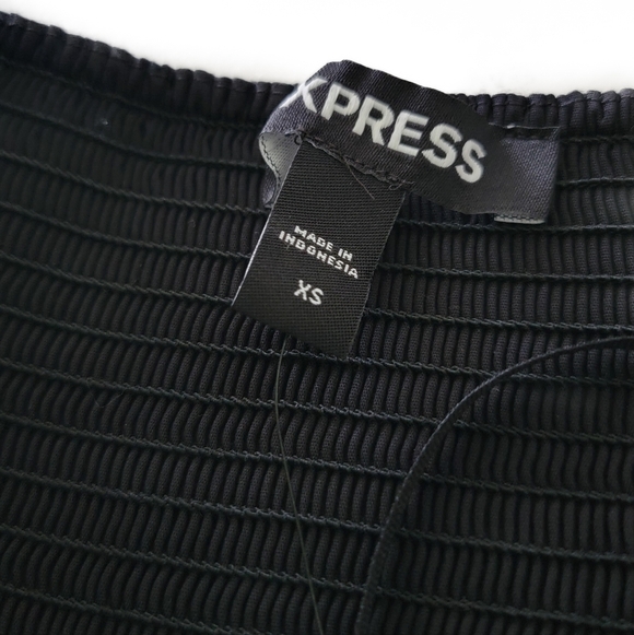 Express Elegant Black Bubble Skirt Mini Dress Size XS - Picture 6 of 14